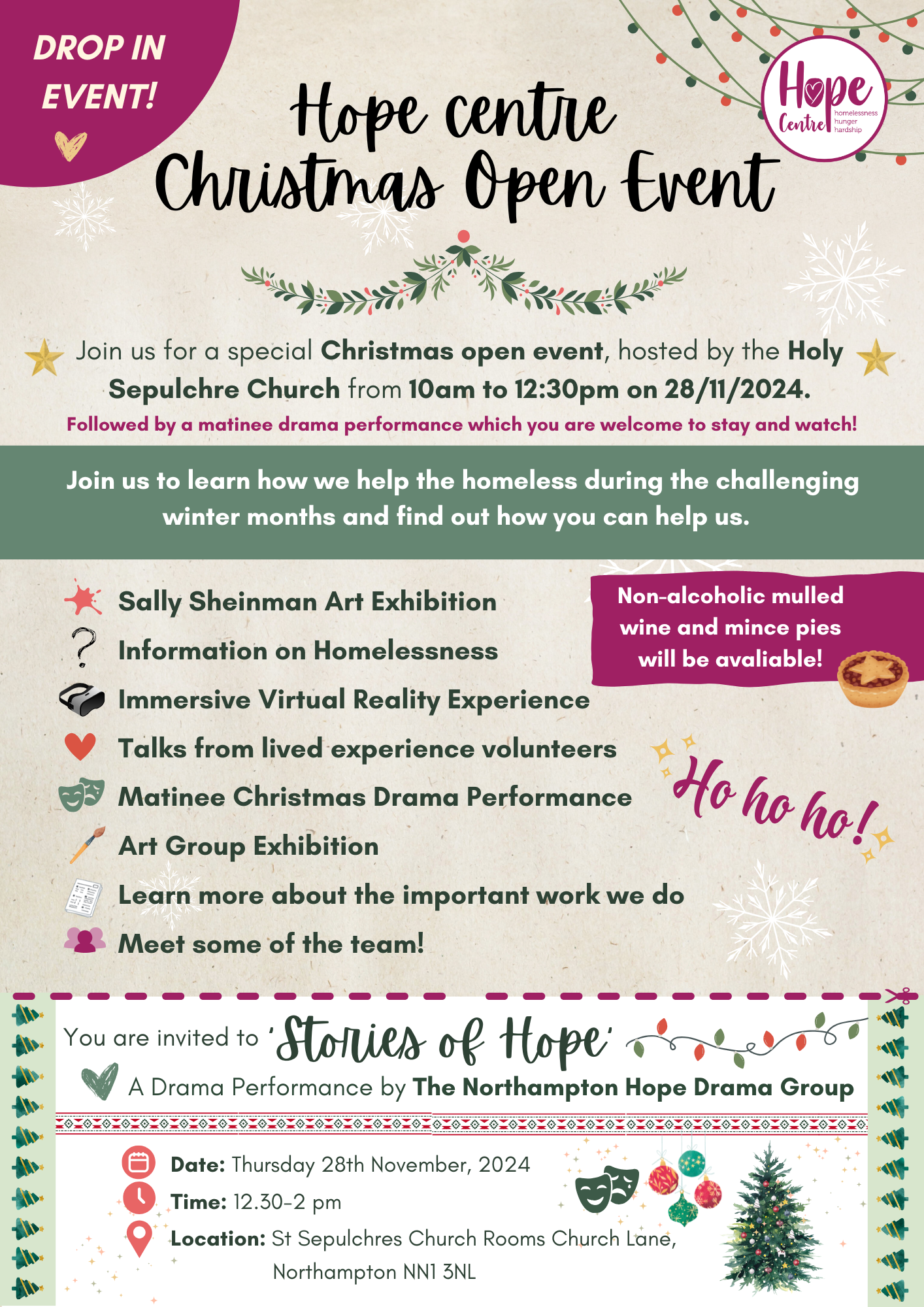 Hope Centre Christmas event