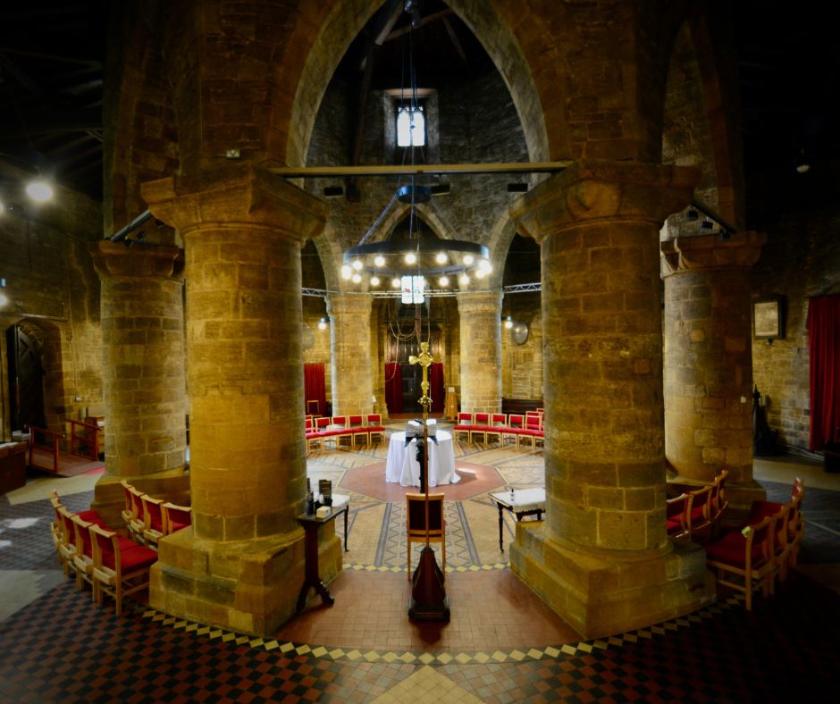 medieval round church in Northampton